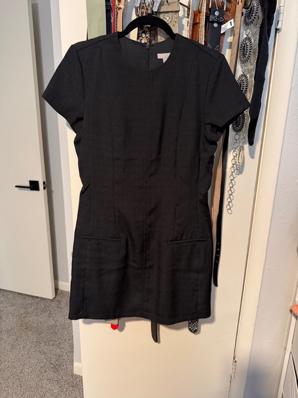 H&M Black Mini Sheath Dress